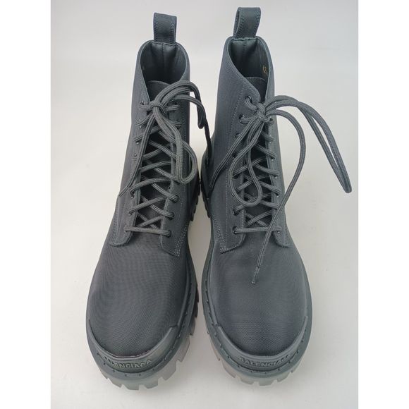 Balenciaga Women's Strike Nylon Combat Boots Black Size 35.5 - Picture 4 of 8
